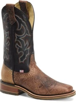 'Double H' Men's 12" Grissom SR Square Toe I.C.E. ™ Roper - Kenia Cognac / Summer Tan / Black -Men's Shoes Store DH4644 500xauto 1024x1024@2x