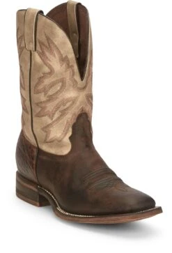 'Nocona' Men's 11" Henry Western Square Toe - Antiqued Brown Cowhide / Vintage Stone -Men's Shoes Store NCA 001 HR5570 1024x1024@2x