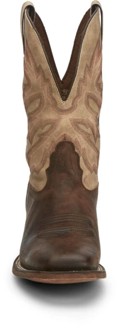 'Nocona' Men's 11" Henry Western Square Toe - Antiqued Brown Cowhide / Vintage Stone -Men's Shoes Store NCA 008 HR5570 1024x1024@2x