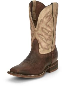 'Nocona' Men's 11" Henry Western Square Toe - Antiqued Brown Cowhide / Vintage Stone -Men's Shoes Store NCA 023 HR5570 1024x1024@2x