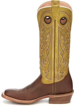 'Tony Lama' Men's 15" Fairview Buckaroo Western Square Toe - Brown / Moss Green -Men's Shoes Store TNL 009 SA2001 1024x1024@2x